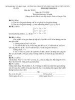 đề thi vào 10 chuyên toán Hà Nội 2009-2010