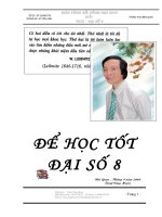 Tài liệu bồi dưỡng đại số 8