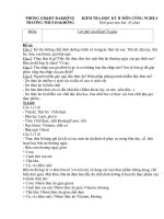 đề kiểm tra học kì II công nghệ 6