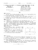 Đề thi chọn học sinh giỏi THCS, THPT cấp tỉnh năm học 2012-2013 môn vật lí 