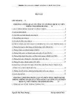 PHÂN TÍCH THIẾT KẾ VÀ XÂY DỰNG HTTT QUẢN LÍ BÁN HÀNG TẠI CÔNG TY CỔ PHẦN DỊCH VỤ VIỄN THÔNG THÁI BÌNH DƯƠNG