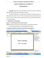 Thao tác cơ bản sử dụng Power point