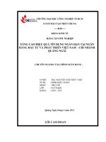 BÁO cáo THỰC tập BIDV Quảng Ngãi