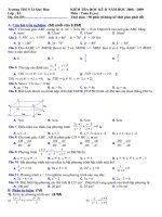 Kiểm tra học kỳ 2 toán 8 (2008 - 2009)