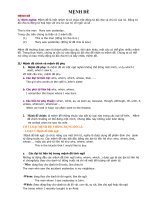 Ôn TN12-MỆNH ĐỀ