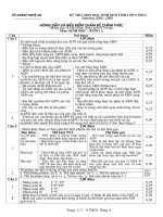 Đáp án HSG Tỉnh 08 -09