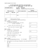 Đề thi GTMT cấp TP 2008-2009