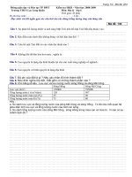 KT HK II Địa 6 - năm học 2008-2009