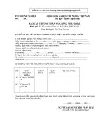 BÁO CÁO THƯƠNG NHÂN MUA HÀNG NHẬP KHẨU 