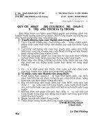 Quy chế hoạt động của BCH