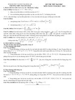 ĐỀ THI THỬ đại học môn TOÁN năm 2012   2013   THPT NGUYỄN HUỆ 