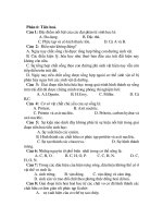 Ôn Thi đại học phần tiến hóa