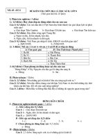 ĐỀVÀ ĐÁP ÁN ĐỊA 8 KÌ 2