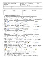 kiểm tra học kì 2 ( 2008 -2009)