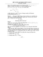 Đề thi khảo sát ĐT Toan 9