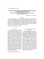 Xác định mật độ thích hợp cho giống đỗ t-ơng D140 trồng ở vùng đồng bằng sông Hồng