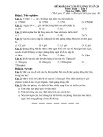 Bộ đề thi cuối năm