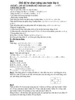 tự chọn toán 6(chủ đề nâng cao)