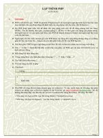 LẬP TRÌNH PHP (căn bản) 