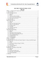 Bai thuc hanh Tin hoc co so cho GV