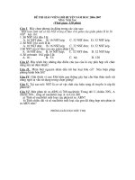 Đề thi GVG huyện sinh (06- 07)