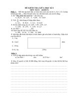 de kiem tra giua ki I