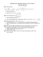 De thi chuyen vong 1 - Ninh Binh