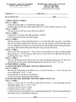 ĐỀ THI CUỐI NĂM