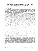 Giúp HS học tốt Luyện từ và câu - lớp 3