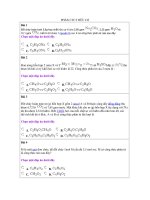 Đề trắc nghiệm tham khảo phần CTCT hữu cơ