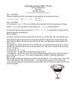 Đề thi vào lớp 10 tại TP Hue và gợi ý giải đề thi