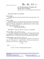 ĐỀ THI THỬ ĐẠI HỌC CAO ĐẲNG MÔN NGỮ VĂN 14