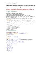 Phương pháp đặt ẩn giải PT vô tỉ