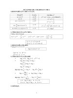 Mũ - lôgarit - lũy thừa