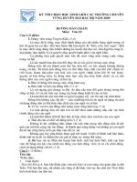 DAP AN HSG VAN 10 CÁC TRƯỜNG CHUYÊN DUYÊN HẢI BẮC BỘ