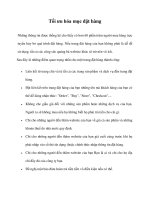 Tối ưu hóa mục đặt hàng 