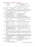 Đề LT ĐHCĐ môn Lý cấp tốc