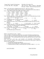 Đề kiẻm tra hóa 9 hkII