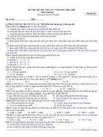ĐỀ THI THỬ ĐH-CĐ LẦN 5- 2009