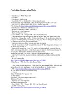 Cách làm Banner cho Web.