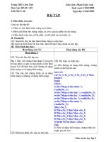 Tiết 60. Bài Tập