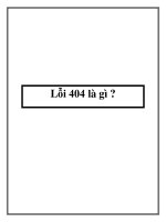 Lỗi 404 là gì 