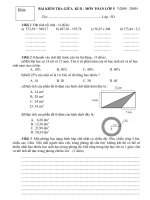 Đề kiểm tra định kì