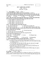 đề kiểm tra lí