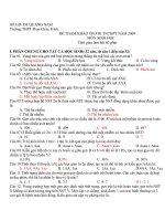 Đề tham khảo ôn thi TN12 môn sinh (8)