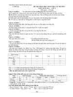 Đề + Đáp án thi HSG cấp trường - Sinh 8 (2009)