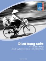 Di cư trong nước - Cơ hội và thách thức