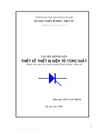 Thiết kế thiết bị điện tử công suất 