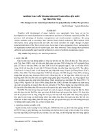 Những thay đổi trong sản xuất nguyên liệu giấy tại tỉnh Phú Thọ
