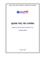 Quản trị tài chính